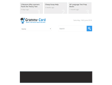 Tablet Screenshot of grammycard.com